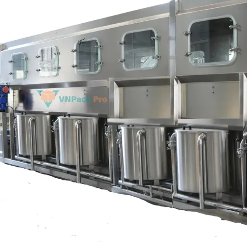 Sản phẩm máy chiết rót tự động nước uống đóng chai QGF900 Sản phẩm máy chiết rót tự động nước uống đóng chai QGF900