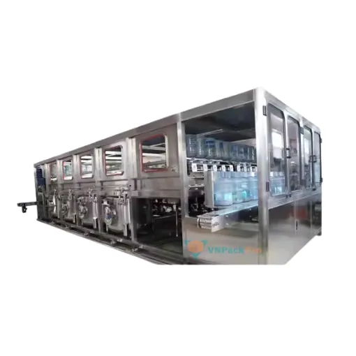 Máy chiết rót nước uống tinh khiết đóng bình 20L máy chiết rót qgf300 3 trong 1 cho nước uống tinh khiết QGF300