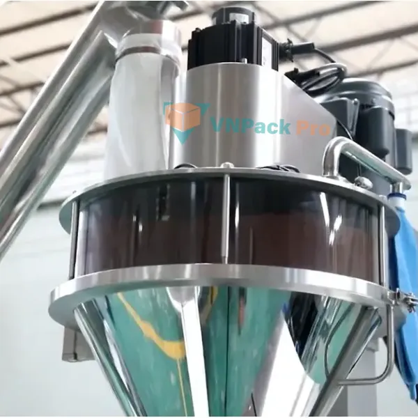 Máy Chiết Rót Bột Trục Vít Bán Tự Động VNP-GC-15 8 Thành phần cấu tạo inox304 không gỉ giúp máy chiết rót trở nên bền vững
