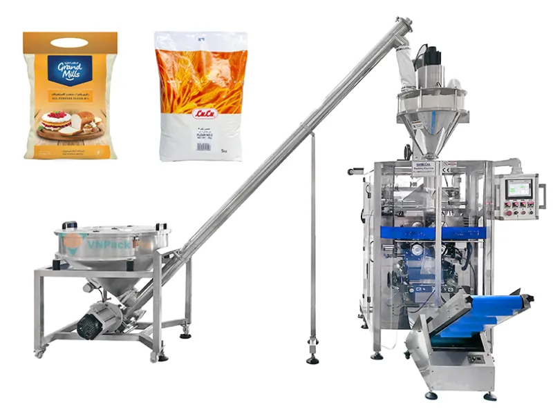 Mẫu máy chiết rót bán tự động bột trục vít GC-20