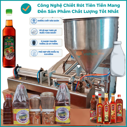 máy chiết rót dung dịch nước mắm, tương ớt sốt p1000ml máy chiết rót dung dịch nước mắm, tương ớt sốt p1000ml