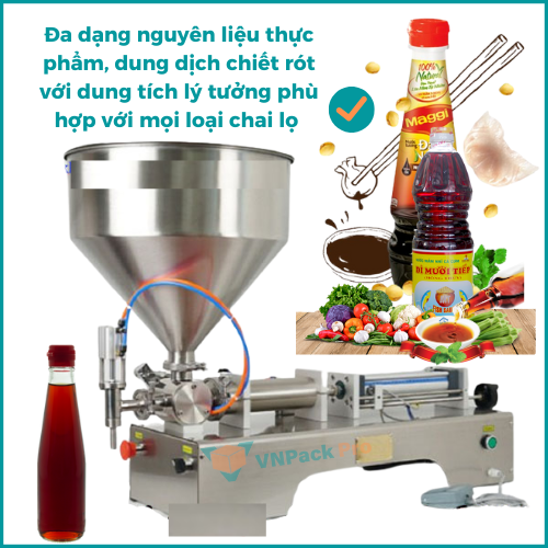 máy chiết rót dung dịch nước mắm, tương ớt sốt p1000ml máy chiết rót dung dịch nước mắm, tương ớt sốt p1000ml
