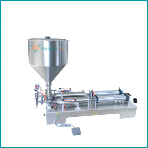 Máy chiết rót dung dịch sệt 2 vòi bán tự động VNP-G2WGD100