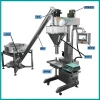mẫu máy chiết rót bán tự động RP-50 dành cho mọi sản phẩm bột trục vít
